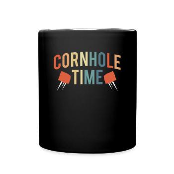 Cornhole Time Shirt Gift - Full Colour Mug - black - Front