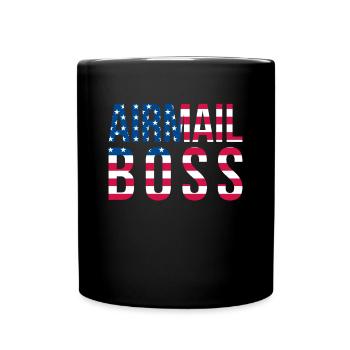 Airmaill Boss USA Flag America Flag Cadeau - Mug uni - noir - Devant