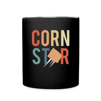 Corn Star Shirt Gift Cornhole - Full Colour Mug - black - Front