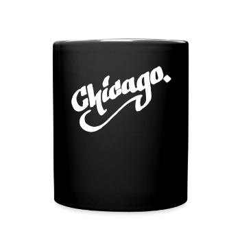Chicago City Graffiti Street Art HandStyle USA Hip - Tasse einfarbig - Schwarz - Vorne