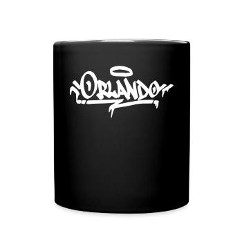 Orlando Graffiti City Street Art HandStyle USA Hip - Tasse einfarbig - Schwarz - Vorne