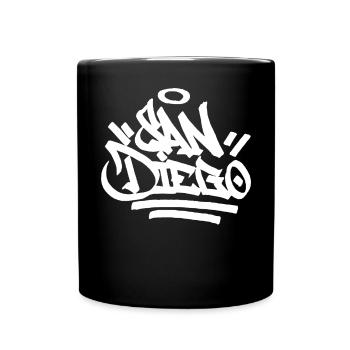 San Diego City Graffiti Street Art HandStyle USA H - Tasse einfarbig - Schwarz - Vorne