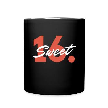 Sweet 16th - The 16th Birthday Birthday Party - Full Colour Mug - black - Front