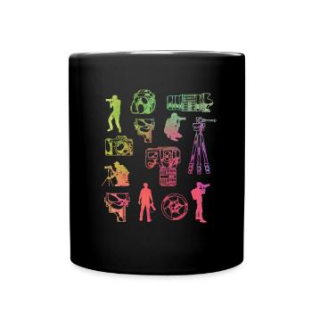 Photography Lover Equipment - Full Colour Mug - black - Front