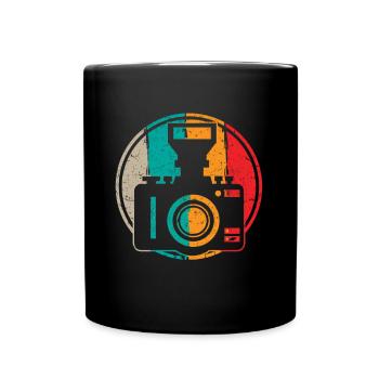 Fotografie Kamera Fotograf Retro Kamera Fotografie - Tasse einfarbig - Schwarz - Vorne