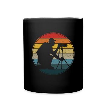 Photography Camera Photographer Retro Camera Photography - Full Colour Mug - black - Front