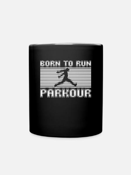 Parkour - Tasse einfarbig - Schwarz