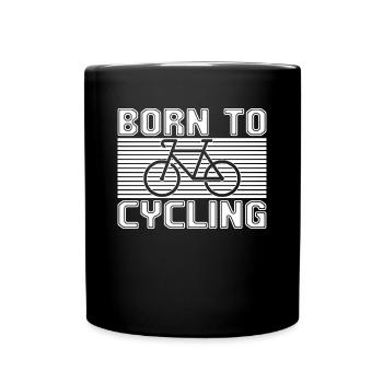 Vélo - Mug uni - noir - Devant