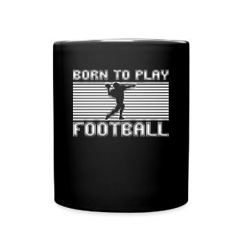 football rugby - Full Colour Mug - black - Front