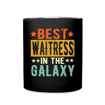 Best Bedienung ever Bedienung Geschenk - Tasse einfarbig - Schwarz - Vorne