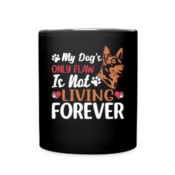 Le seul défaut du berger allemand - Mug uni - noir - Devant