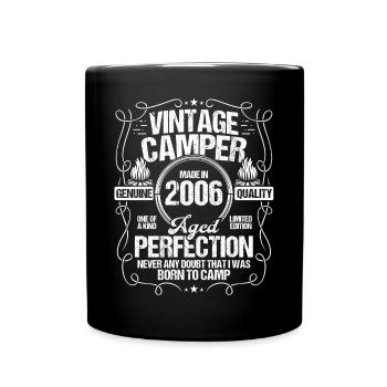 2006 Camper Mountains Scout Scouting Camping 2006 - Full Colour Mug - black - Front