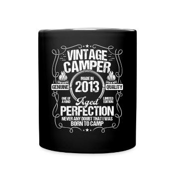 2013 Camper Mountains Scout Scouting Camping 2013 - Full Colour Mug - black - Front