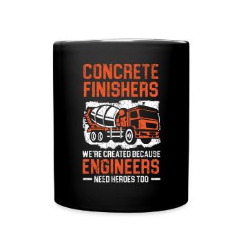 Finisseurs de béton Profession Ouvrier de la construction - Mug uni - noir - Devant