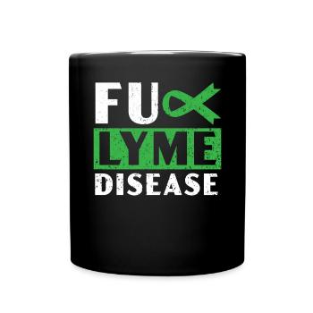 Lyme Disease Warrior Lyme Disease Awareness Monat - Tasse einfarbig - Schwarz - Vorne