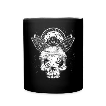 Okkult Goth Gothic Punk Grunge - Tasse einfarbig - Schwarz - Vorne