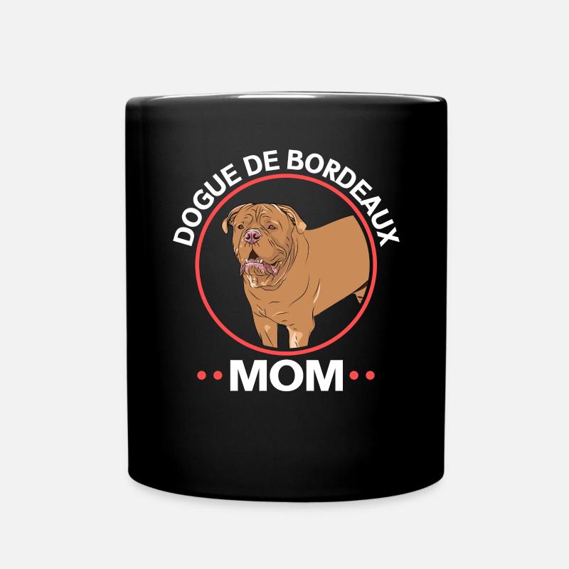 Bordeaux Grand Danois Maman Propriétaire de Chien Cadeau - Mug uni - noir