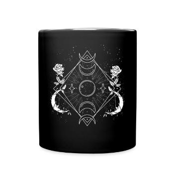 Okkult Goth Gothic Punk Grunge - Tasse einfarbig - Schwarz - Vorne