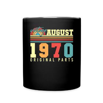 1970 In August Retro - Full Colour Mug - black - Front