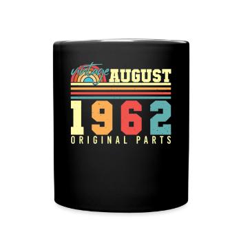 1962 In August 60th birthday - Full Colour Mug - black - Front