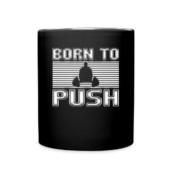 Weight training - Full Colour Mug - black - Front