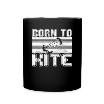 kite surfing - Full Colour Mug - black - Front