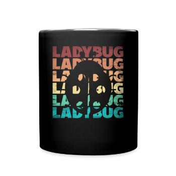 Ladybug Entomologist Entomology Ladybirds - Full Colour Mug - black - Front