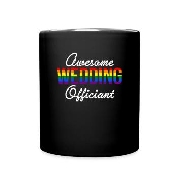 Super cadeau de chemise LGBT officiant de mariage - Mug uni - noir - Devant