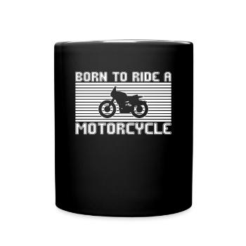 Motorcycle - Full Colour Mug - black - Front