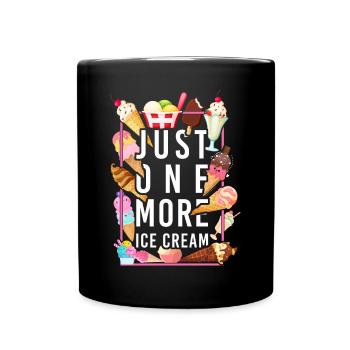 Ice Cream Cone Popsicle Just One - Tasse einfarbig - Schwarz - Vorne
