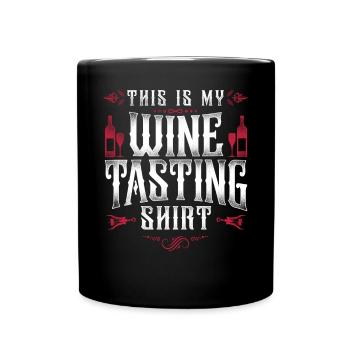 Sommelier Wine Drinking Tasting - Tasse einfarbig - Schwarz - Vorne