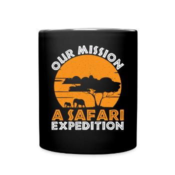 Safari Family Holiday Design Pour Un - Mug uni - noir - Devant