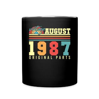 Salutations d’anniversaire pour 1987 août - Mug uni - noir - Devant