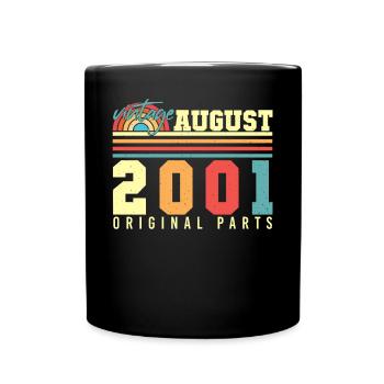 Mois de naissance Août 2001 - Mug uni - noir - Devant