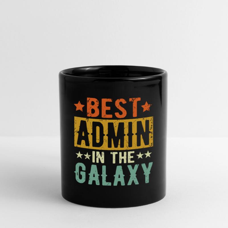 Best Admin ever Admin Geschenk Tasse einfarbig