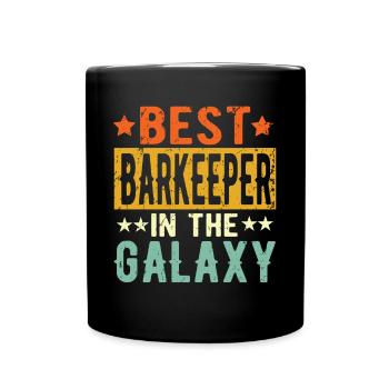 Best Barkeeper ever Barkeeper Geschenk - Tasse einfarbig - Schwarz - Vorne