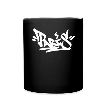 Paris City Graffiti Street Art Handstyle France Hi - Tasse einfarbig - Schwarz - Vorne