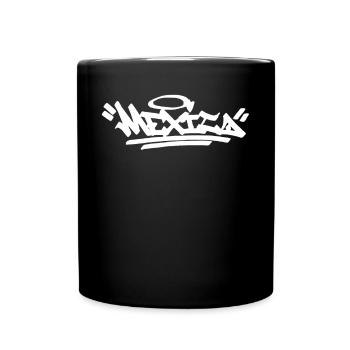 Mexiko -Stadt Graffiti Street Art HandStyle Mexika - Tasse einfarbig - Schwarz - Vorne