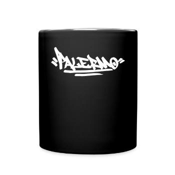 Palermo City Graffiti Street Art Handstyle Italien - Tasse einfarbig - Schwarz - Vorne
