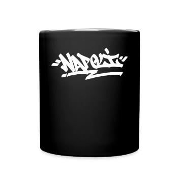 Napoli City Graffiti Street Art HandStyle Italien - Tasse einfarbig - Schwarz - Vorne