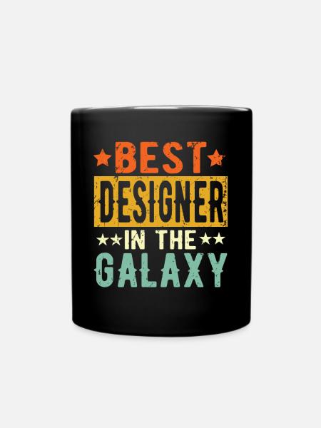 Best Designer ever Designer Geschenk - Tasse einfarbig - Schwarz