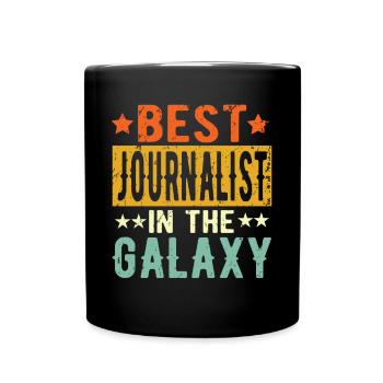 Best Journalist ever Journalist Geschenk - Tasse einfarbig - Schwarz - Vorne