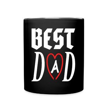 meilleur père Papa meilleur papa papa idée cadeau - Mug uni - noir - Devant