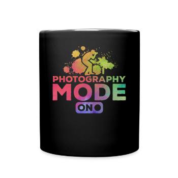 Camera Photography Mode on Camera Photographers - Full Colour Mug - black - Front