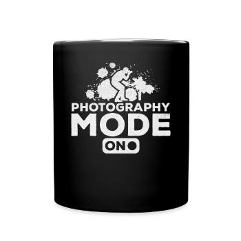 Mode de photographie amusant sur les photographes de l’appareil photo - Mug uni - noir - Devant