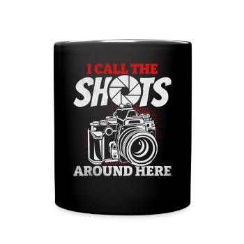 Foto Ich nenne das Sagen hier - Lustiger Fotograf - Tasse einfarbig - Schwarz - Vorne