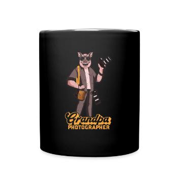Photographe appareil photo Grand-père Photographie Grand-père Photographe - Mug uni - noir - Devant
