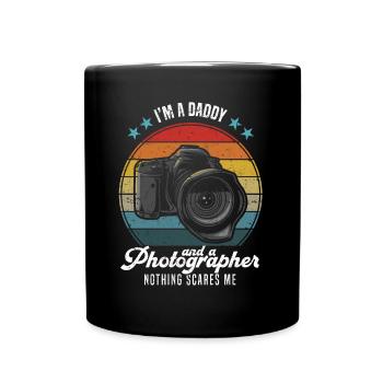 Photographie Je suis père et photographe - Mug uni - noir - Devant