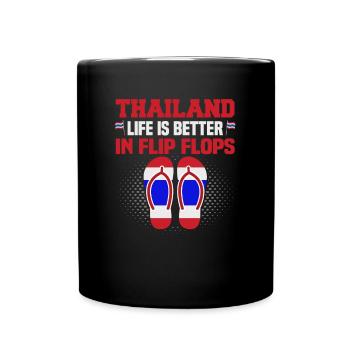 Thaïlande Beach Holiday by the Sea Design Beach Motif - Mug uni - noir - Devant
