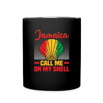 Jamaika Strandurlaub am Meer Design Strandmotiv - Tasse einfarbig - Schwarz - Vorne